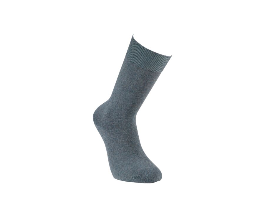 Chaussettes homme épaisses coton Vert chiné