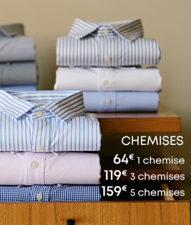 159€ les 5 Chemises homme