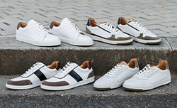 Chaussures décontractées blanches et bicolores pour un style relax et moderne