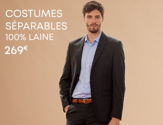 Costumes pour homme 100% laine