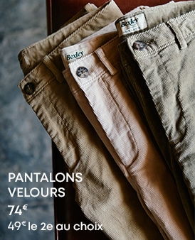 Pantalons velours homme