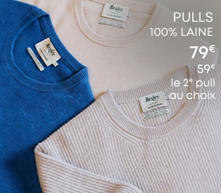 Pull 100% laine homme