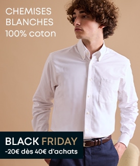 Chemises blanches promo Black Friday