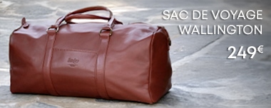 Sac de voyage en cuir marron